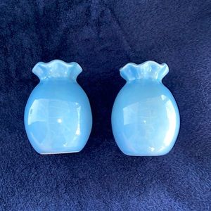 Easter Special April Cornell for Silvestri 2 Blue Vases